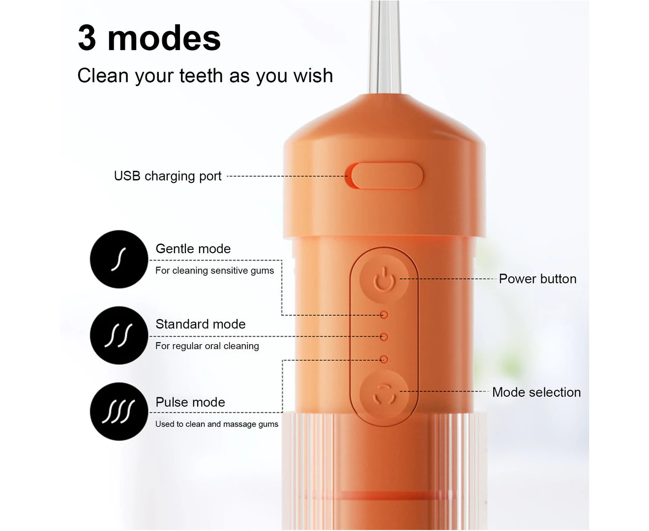 Precise Cleaning 200ml Water Dental Flosser.